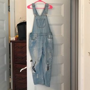 Distressed Overalls